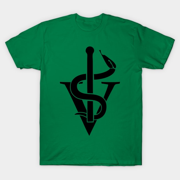 veterinarian caduceus T-Shirt by Huggy Mauve